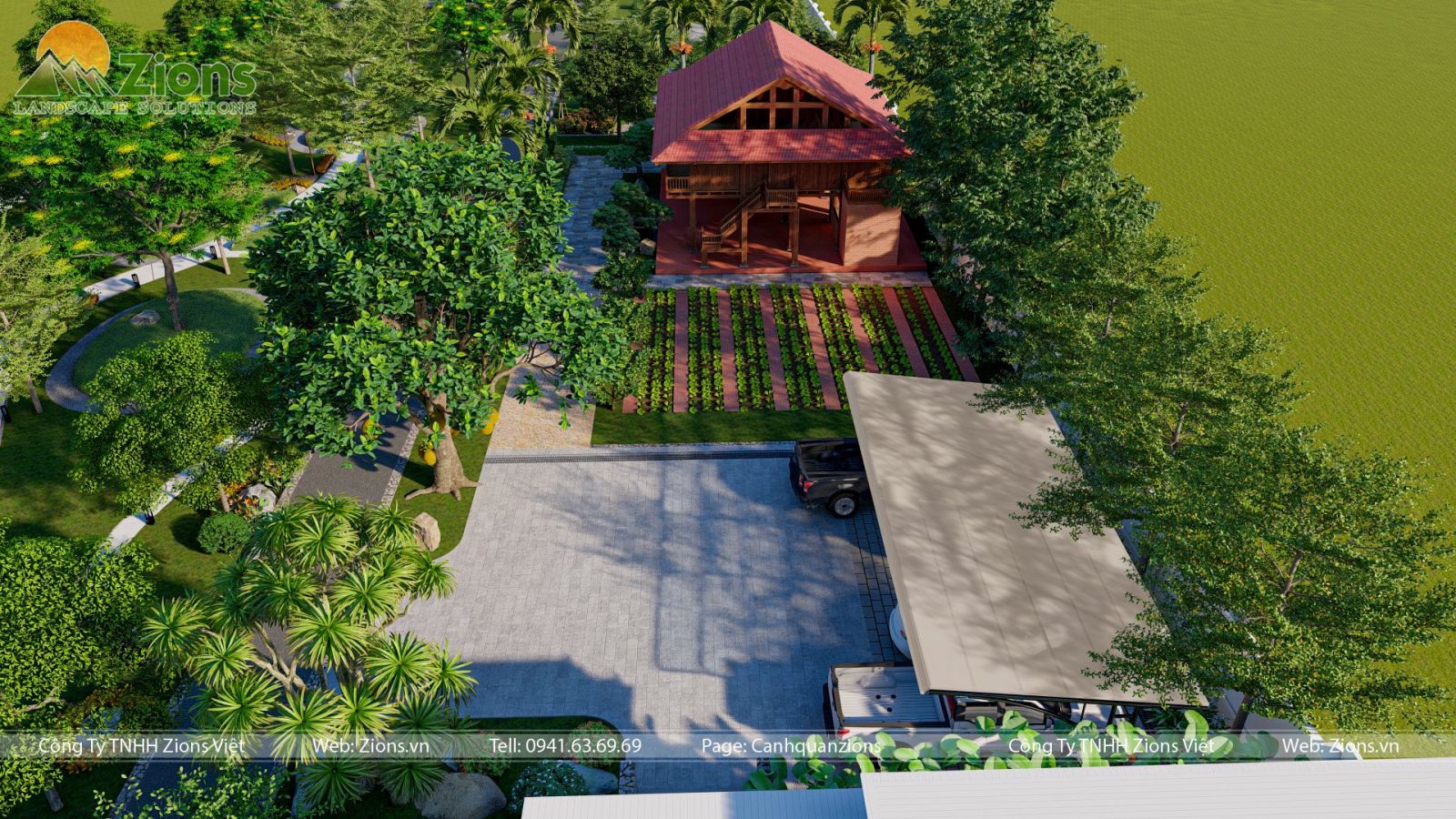 Thiết kế sân vườn Việt Nam